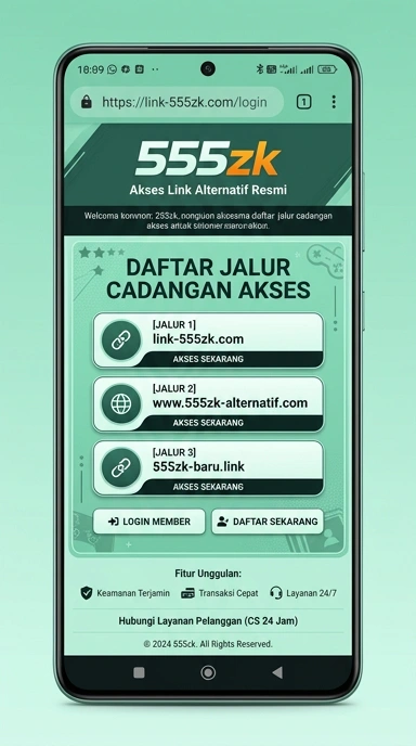 Tampilan link alternatif 555zk