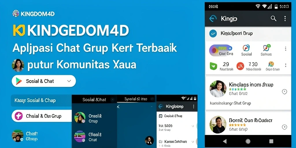 Tampilan antarmuka grup di aplikasi KINGDOM4D yang menarik dan fungsional.