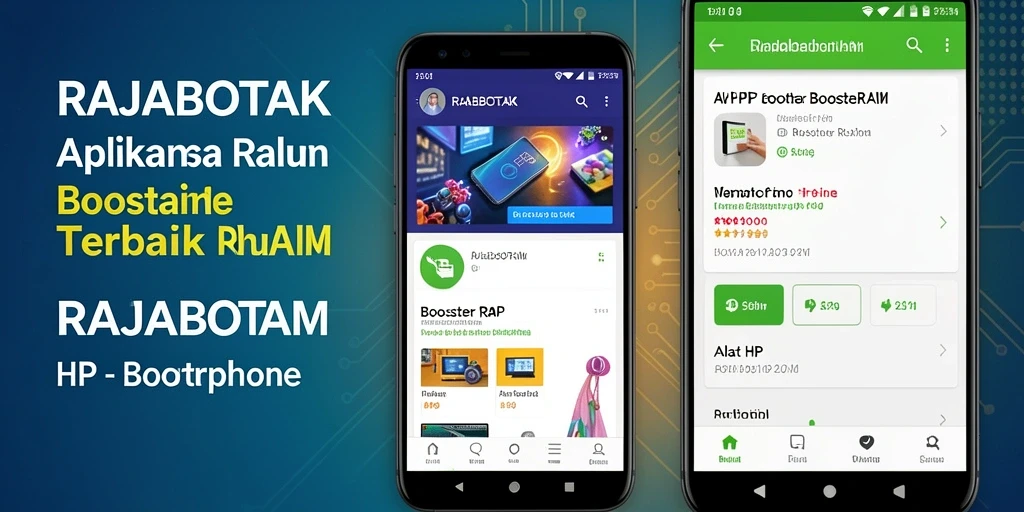 Antarmuka aplikasi RAJABOTAK yang intuitif untuk pengoptimalan RAM.
